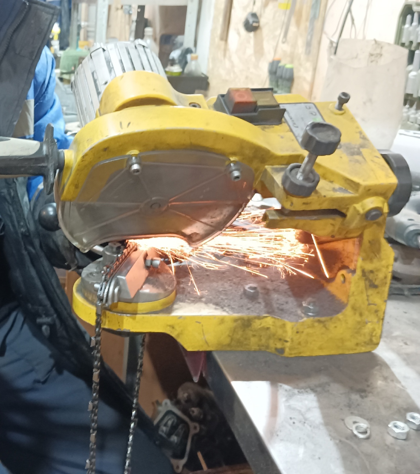 заточка цепей от бензопил